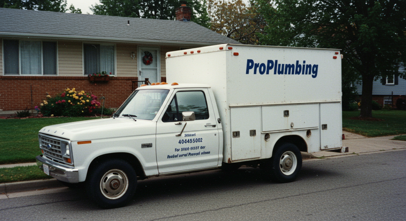 older Pro Plumbing truck